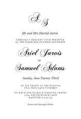 Fancy Script - Wedding Invitation